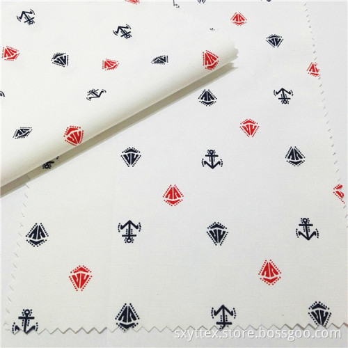 TC Jacquard Shirt Fabric With Printing Onside